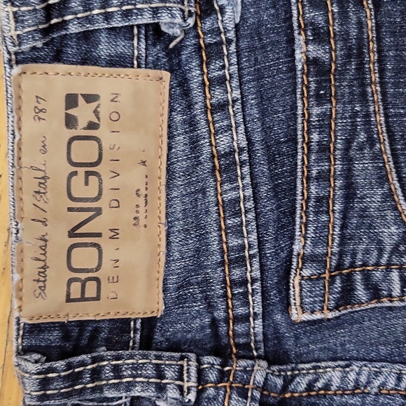 PRE-LOVED BONGO LOW-RISE FLARE DENIM JEANS-1 - Picture 7 of 8